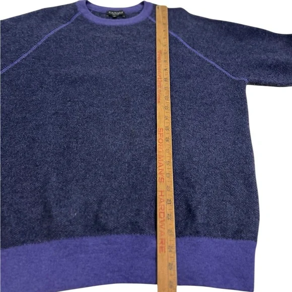 Canali Men's Violet Crewneck Sweater - Picture 6 of 9
